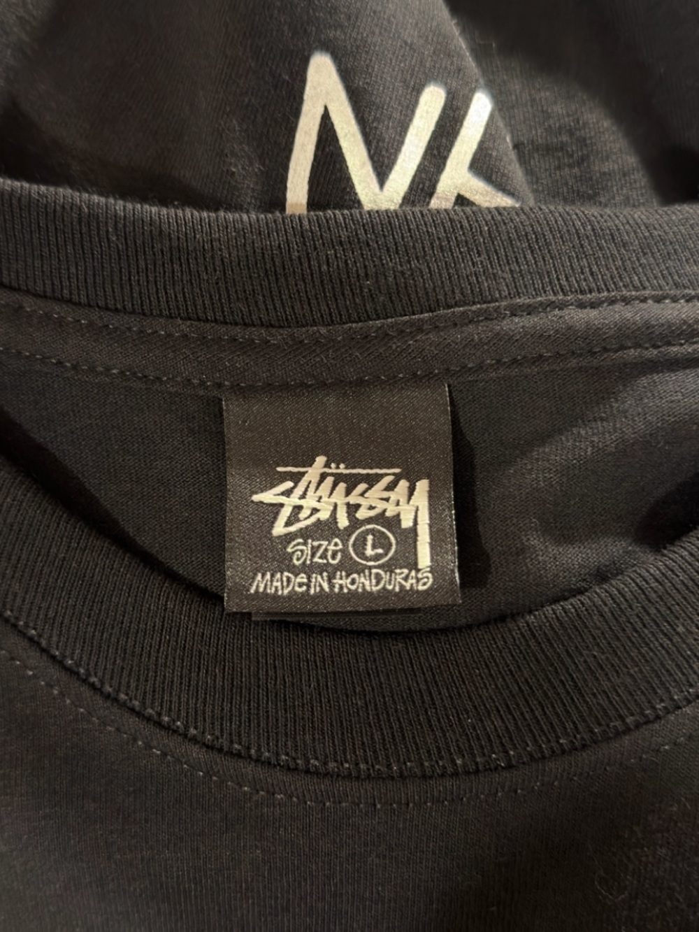 Stüssy World Tour Black Long Sleeve T-Shirt Size Men’s Large (NWOT) - Picture 3 of 6